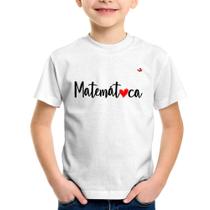 Camiseta Infantil Matemática por amor - Foca na Moda