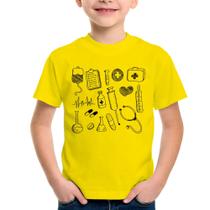 Camiseta Infantil Medicina Elementos - Foca na Moda