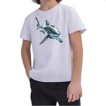 Camiseta Infantil Megalodon robo