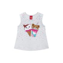 Camiseta infantil menina manga curta ref 111435