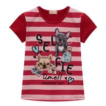 Camiseta Infantil Menina Manga Curta