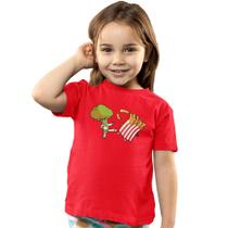 Camiseta Infantil Menina Menino Batatinha Frita vs Brócolis Camiseta Infantil Menina Menino Batatinha Frita vs Brócolis