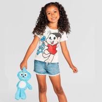 Camiseta Infantil Menina Monica Minnie Brandili Licenciada Camiseta Infantil Menina Monica Minnie Brandili Licenciada
