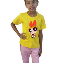 Camiseta infantil meninas super poderosa Florzinha