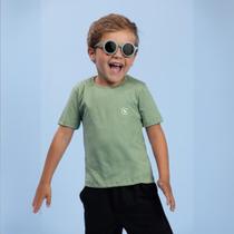 Camiseta Infantil Menino Básica Algodão Manga Curta Verde Pistache