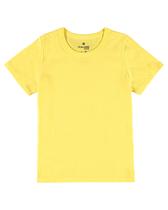 Camiseta Infantil Menino Básica Amarelo em Algodão Gola Redonda Malwee Kids