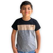 Camiseta Infantil Menino De Marca Gola Careca Estilosa