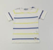 Camiseta Infantil Menino Divertto Branca Listras Verão Conforto