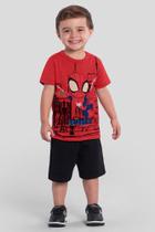 Camiseta infantil menino do Homem-Aranha Brandili