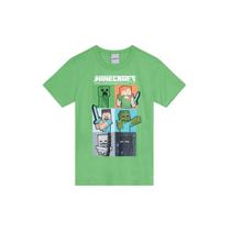 Camiseta infantil menino do minecraft Brandili