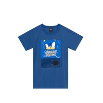 Camiseta infantil menino do sonic Brandili