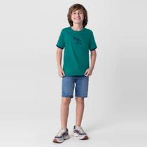 Camiseta infantil menino em malha com bordado Brandili