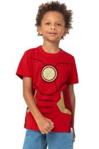 Camiseta Infantil Menino Estampa Puff Avengers Malwee Kids