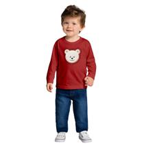 Camiseta Infantil Menino Inverno Meia Malha Confortável Moderna Sofisticada Kyly 1000805