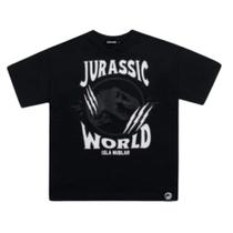 Camiseta Infantil Menino Jurassic World Preto- Kippos Camiseta Infantil Menino Jurassic World Preto- Kippos