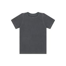 Camiseta Infantil Menino Manga Curta Estonada - Chumbo