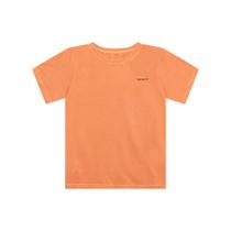 Camiseta Infantil Menino Manga Curta Estonada - Laranja