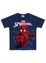 Camiseta Infantil Menino Manga Curta Homem Aranha Vingadores Marvel