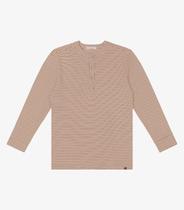 Camiseta Infantil Menino Manga Longa Trick Nick Marrom