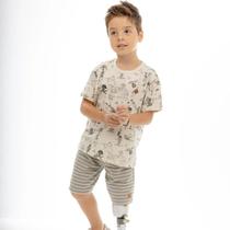 Camiseta Infantil Menino Mangas Curtas Deserto - Biogás Camiseta Infantil Menino Mangas Curtas Deserto - Biogás