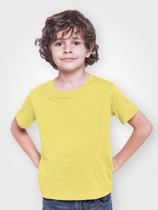 Camiseta Infantil Menino Meia Manga Amarela cmc1
