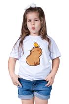 Camiseta Infantil Menino Menina Capivara Capybara Zoológico Animal - Retha Estilos