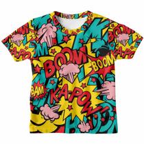 Camiseta Infantil Menino Menina Esquadrão Bob Esponja Personagem Estampa 3D