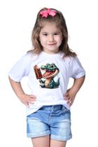 Camiseta Infantil Menino Menina Jacaré Jacarézinho Safari Zoológico - Retha Estilos