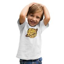 Camiseta Infantil Menino Menina Planeta Pizza Saturno Camiseta Infantil Menino Menina Planeta Pizza Saturno