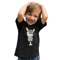 Camiseta Infantil Menino Menina Punk da Mamãe Rock Criança