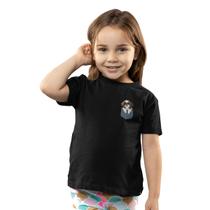 Camiseta Infantil Menino Menina Shih Tzu Bolso Cachorrinho - Hipsters Camiseta Infantil Menino Menina Shih Tzu Bolso Cachorrinho - Hipsters