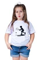 Camiseta Infantil Menino Menina Tenista Tenis Jogar Esporte Jogador Esportista - Retha Estilos
