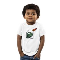 Camiseta Infantil Menino Menina TRex JoKenPô Extinção Dino