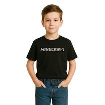 Camiseta Infantil Menino Minecraft Algodão Lançamento Imperdível