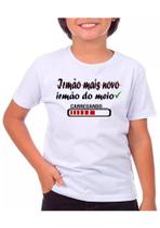 Camiseta infantil menino promovido irmão mais velho do meio - Dogs