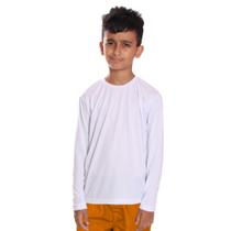 Camiseta Infantil Menino Proteção UV Térmica Solar Manga Longa Camisa Praia Esporte - DF