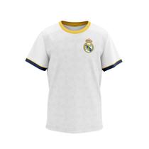 Camiseta Infantil Menino Real Madrid Coroa Branco Original Camiseta Infantil Menino Real Madrid Coroa Branco Original