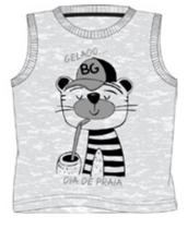 Camiseta Infantil Menino Regata Machão Dia De Praia