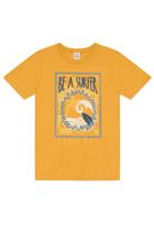 Camiseta infantil menino tropical em gel Brandili