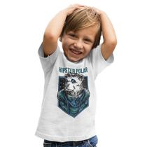 Camiseta Infantil Menino Ursinho Polar Manga Curta