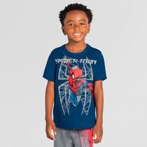 Camiseta Infantil Menino Vingadores Homem Aranha Licenciada Camiseta Infantil Menino Vingadores Homem Aranha Licenciada