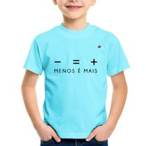 Camiseta Infantil Menos é Mais - Foca na Moda