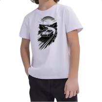 Camiseta Infantil Mercedez sunset tatoo art Camiseta Infantil Mercedez sunset tatoo art