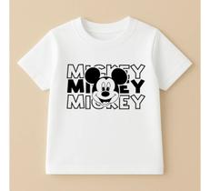 Camiseta Infantil Mickey Mouse Disney 100% Algodao Mode 11 Camiseta Infantil Mickey Mouse Disney 100% Algodao Mode 11