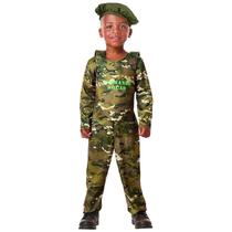 Camiseta Infantil Militar Soldado Camuflada 2-4 anos - Resistente e Forte