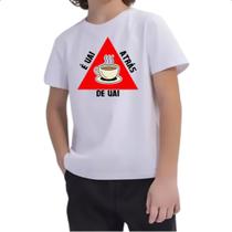 Camiseta Infantil Minas Gerais Uai Atras Uai Camiseta Infantil Minas Gerais Uai Atras Uai