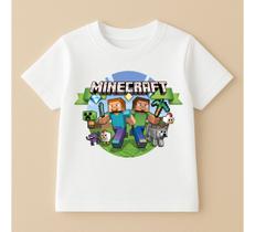 Camiseta Infantil Minecraft 100% Algodao Modelo 5