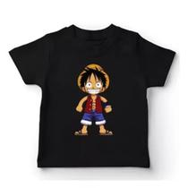 Camiseta Infantil Mokey D luffy One Piece - Jmv Estampas