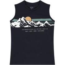 Camiseta Infantil Montanha Azul - Yeapp