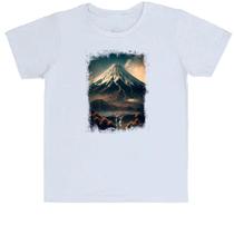 Camiseta Infantil Montanha Fugi Japão 8 Camiseta Infantil Montanha Fugi Japão 8